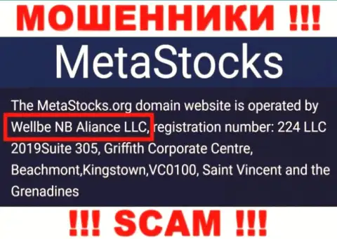 Юр лицо организации MetaStocks это Веллбе НБ Алиансе ЛЛК, инфа взята с официального веб-сайта