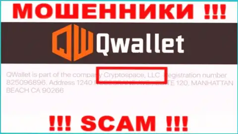 На официальном информационном портале QWallet сказано, что этой компанией управляет Cryptospace LLC