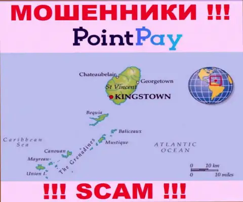 Point Pay - это internet-лохотронщики, их место регистрации на территории St. Vincent & the Grenadines
