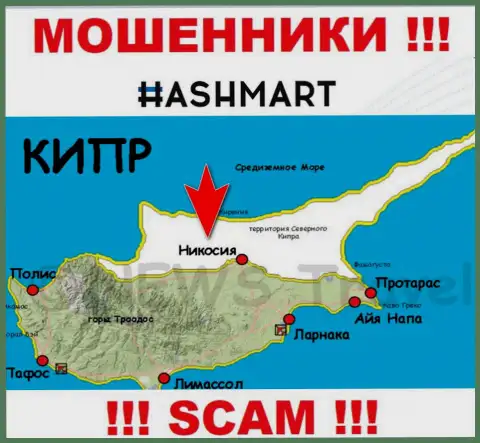 Будьте крайне бдительны internet ворюги HashMart зарегистрированы в оффшоре на территории - Nicosia, Cyprus