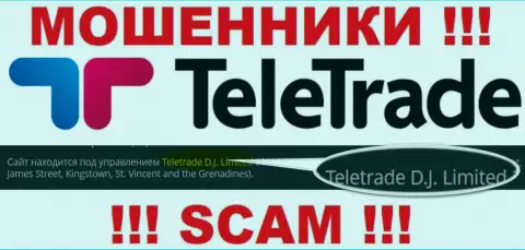 Телетрейд Ди Джей Лимитед управляющее организацией TeleTrade