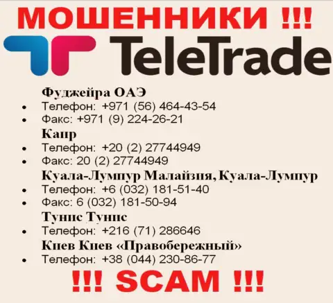 Разводилы из компании TeleTrade Org, ищут лохов, трезвонят с разных номеров телефонов