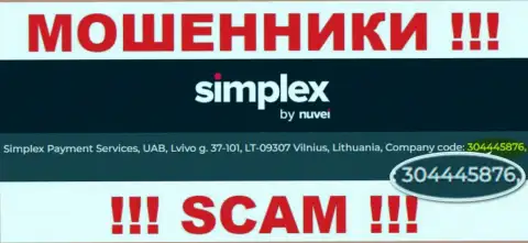 Наличие регистрационного номера у Симплекс Ком (304445876) не говорит о том что организация добропорядочная