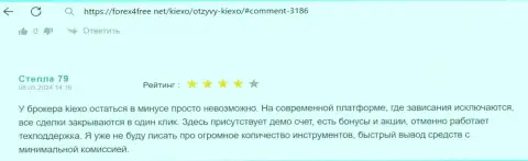 Условия торгов дилинговой компании Киексо ЛЛК прибыльно спекулировать возможность дают, отзыв на интернет-портале Форех4Фри Нет