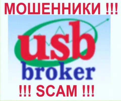 Логотип жульнической forex организации У.С.Б. Брокер