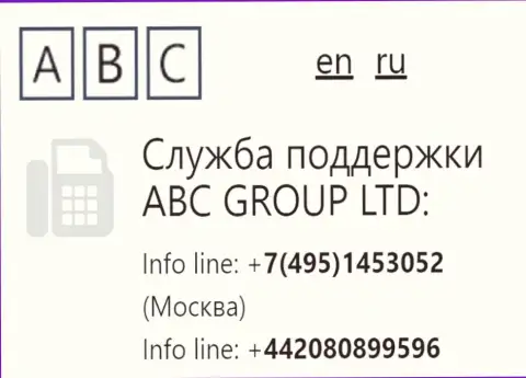 Номера телефонов форекс компании AbcFx Pro